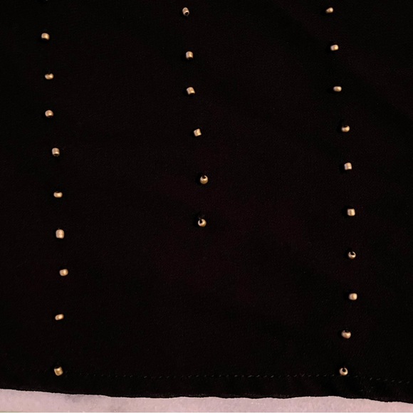 a.n.a Sheer Black Beaded Top - Picture 9 of 10